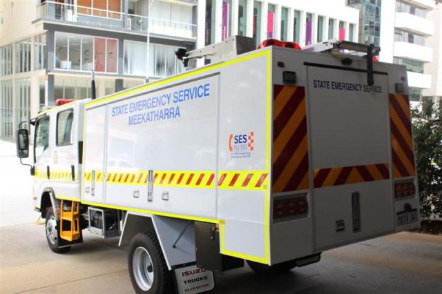 SES Vehicle at conference display